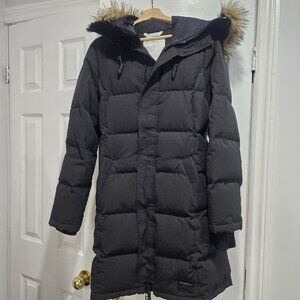Golden by TNA women’s Medium black warmest Bancroft parka winter jacket coat